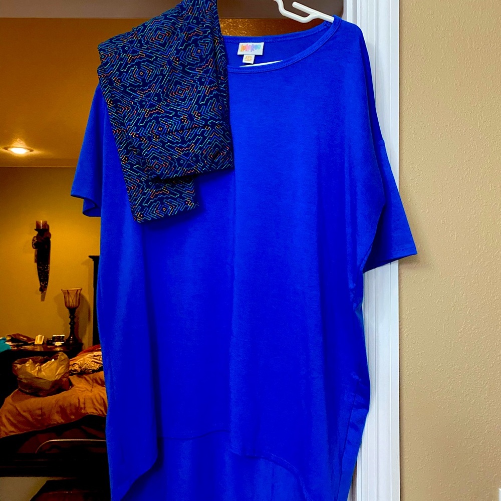 Lula Roe shirts/leggings outfits and additional leggings and “Randy” shirts.